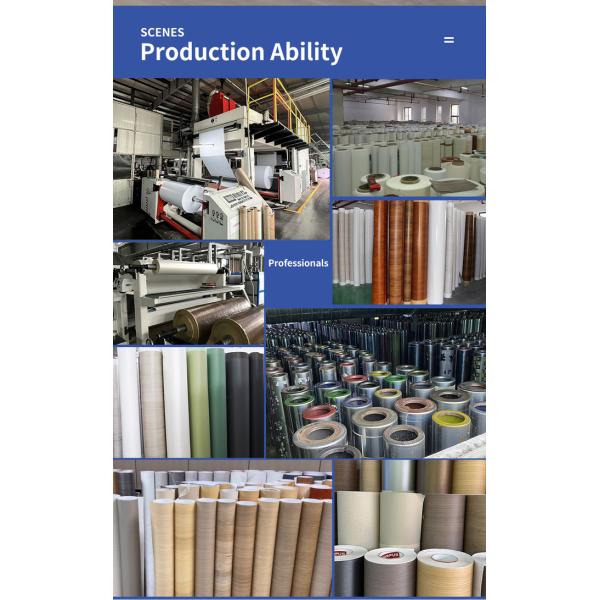 Wooden Furniture Decoration Self Adhesive PVC Film with Released Paper