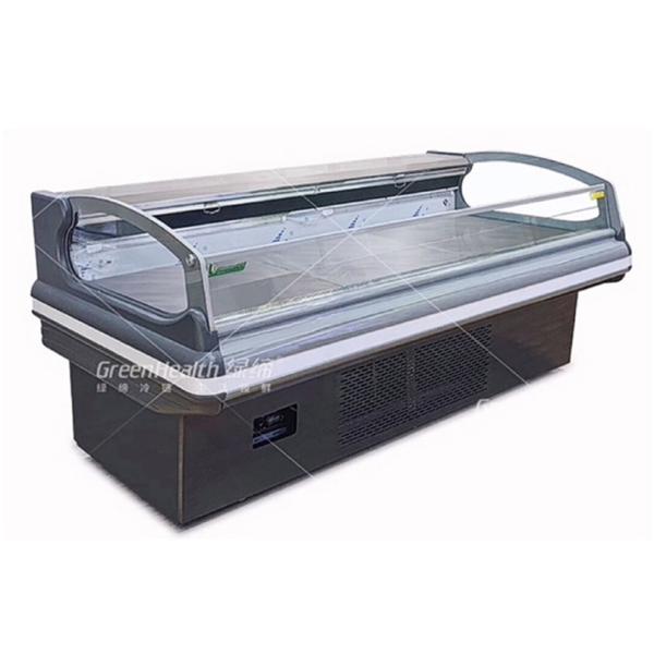 Fan Cooling Hypermarket Open Meat Display Freezer For Butcher Shop