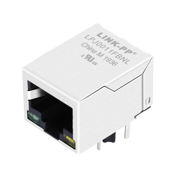 RJ3T113N RJ45 Magjack LPJ0011FBNL W / LED 4 Cores Circuits PCB Connectors