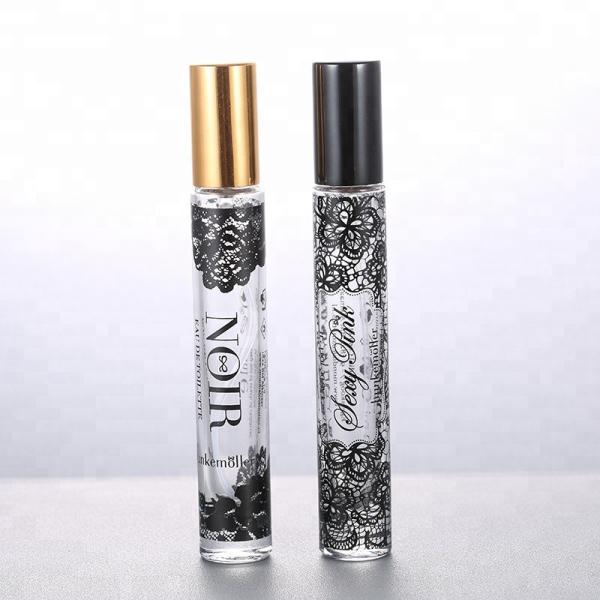 Thick Wall Cosmetic Glass Bottles Pump Sprayer Clear 10ml Round Shape