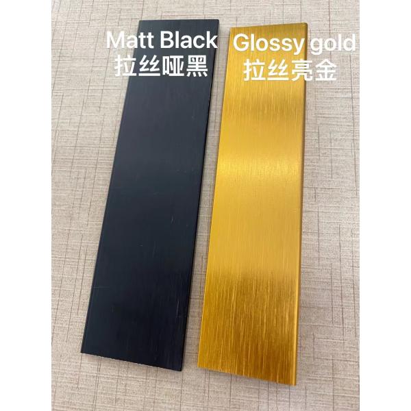 Custom Brushed Aluminum Mirror Frame with 28mm Side Height and Aluminum Alloy Lines
