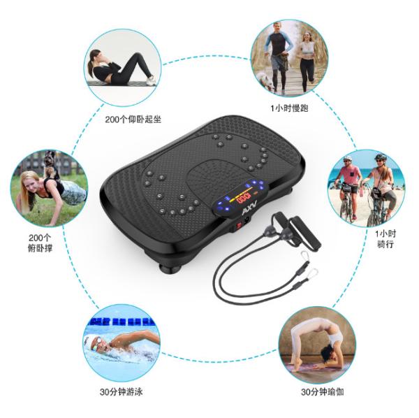 Vibration Board Fitness Platform Fitness Machine Vibration Lymphatic Drainage Vibration Whole Body Shaking Table Exercise Weight Loss Fat Burner For Men Women