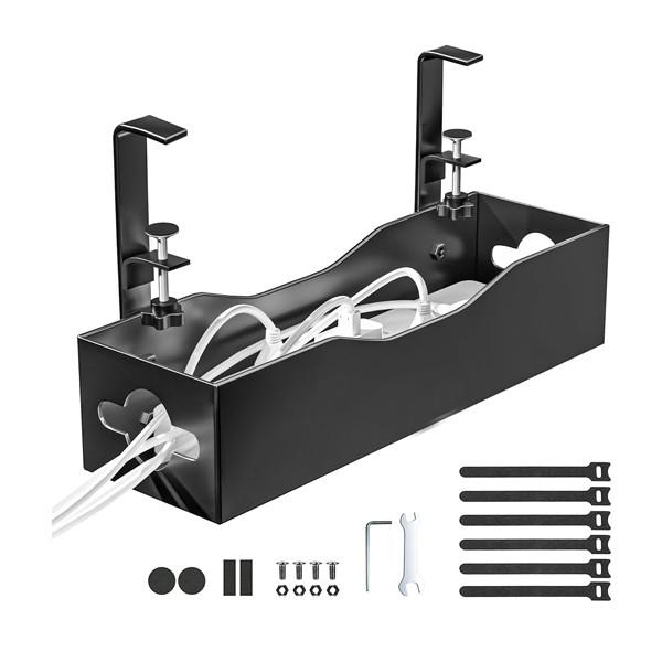 ISO9001 Rohs CE Certified Cable Management Under Desk No Drill and Carbon Steel Clamp
