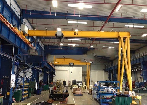 Tipo semi solo del europeo MHB del PLC 380V de la grúa de pórtico de la planta siderúrgica del haz