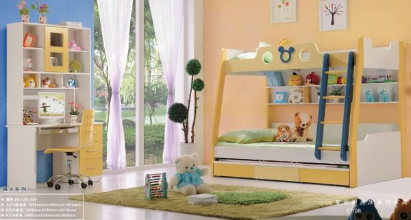 children bunk bed with pulled bed,#A213