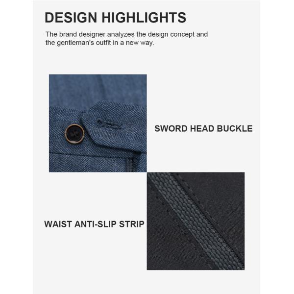 Серое растяжение хлопчатобумажные трусы для мужчин деловые формальные наряды стройные штаны