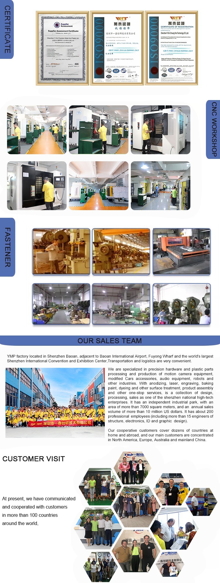 Поворачивая части CNC автозапчастей 0.001mm CNC токарного станка алюминиевые филируя