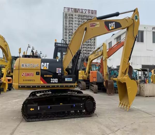 Modelo de motor CAT C6.4ACERT Excavadora Cate CAT320D de segunda mão Excavadora tipo Crawler Excavadora usada