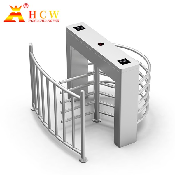 HCW CW803 Automatic SUS304 Half Height Rotary Turnstile Gate boom gate