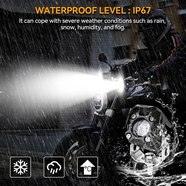 Долговечность YAYE Мотоциклы с светодиодом Светильники 60 Вт янтарь и белый светодиод