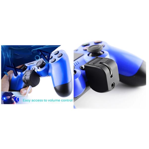 3.5mm Audio Jack For PS4 Game Controller Headset Adapter With Mic Volume Control For PlayStation 4