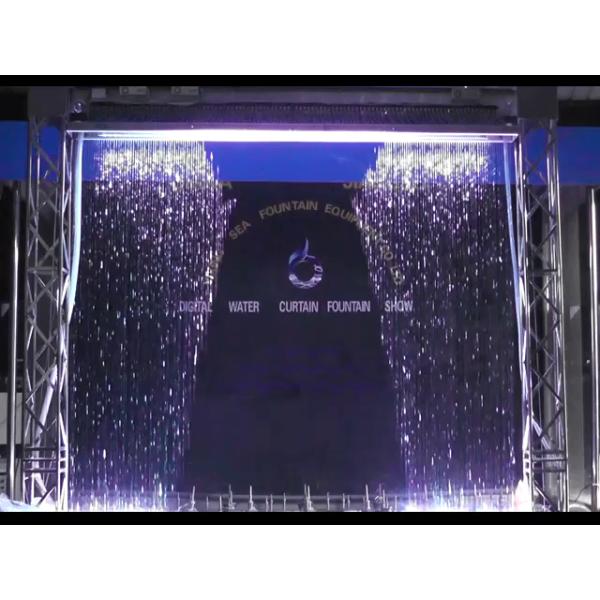 Музыкальные интерактивные цифровые водяные шторы фонтан из нержавеющей стали 304