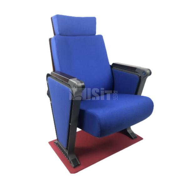Hall Theater Seats Church Auditorium Chair With Writing Pad Leature Tables