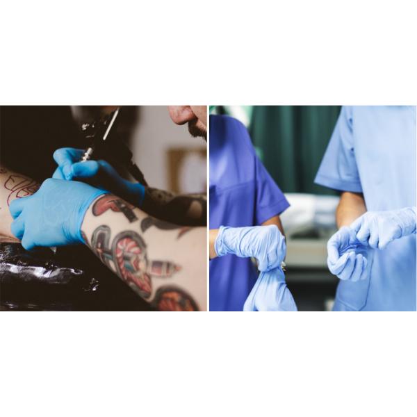 Odorless Disposable Medical Gloves Nitrile Powder Free Gloves