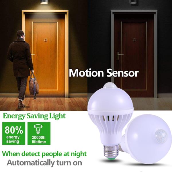5W/7W/9W/12W Infrared PIR Motion Sensor LED Bulb for Smart LED Lighting Efficiency