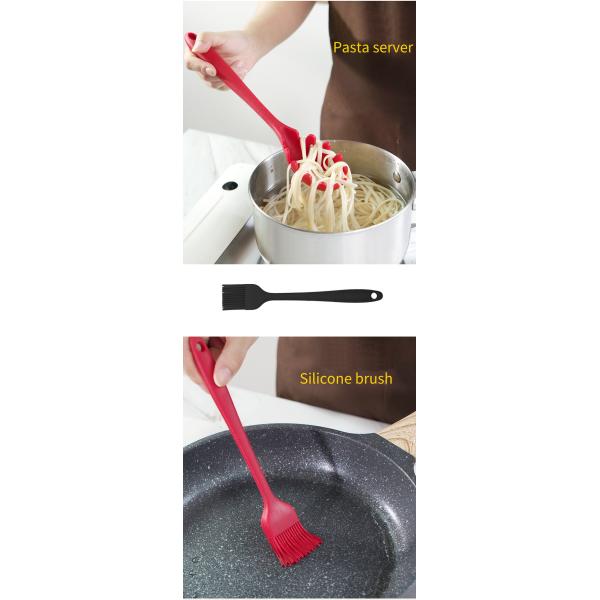 Облегченный Fadeless набор утвари кухни силикона 10 частей