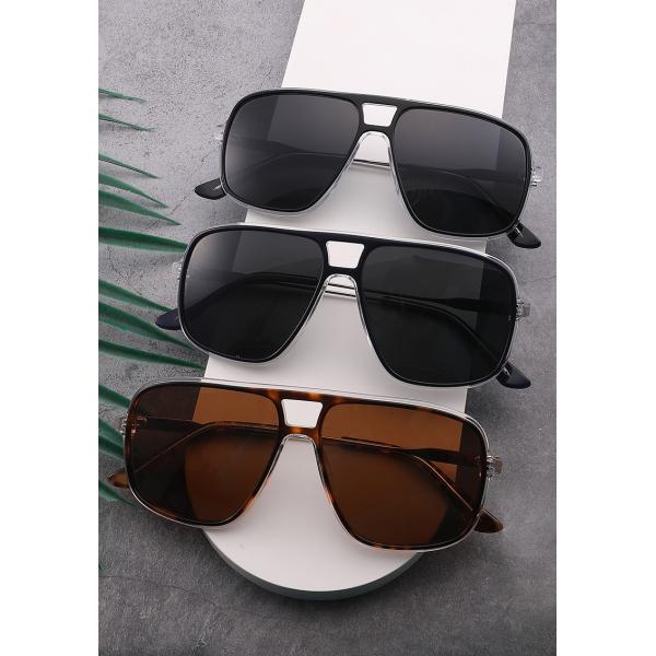 145mm Aviator Gradient Sunglasses , Uv400 Protection Acetate And Metal Sunglasses
