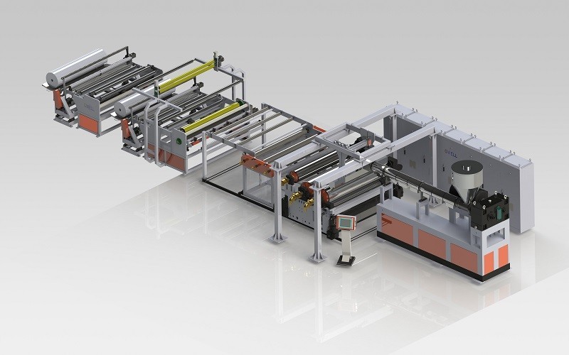 PVB Building Automobile Glass Cast Film Extrusion Line 2000 - 3500mm