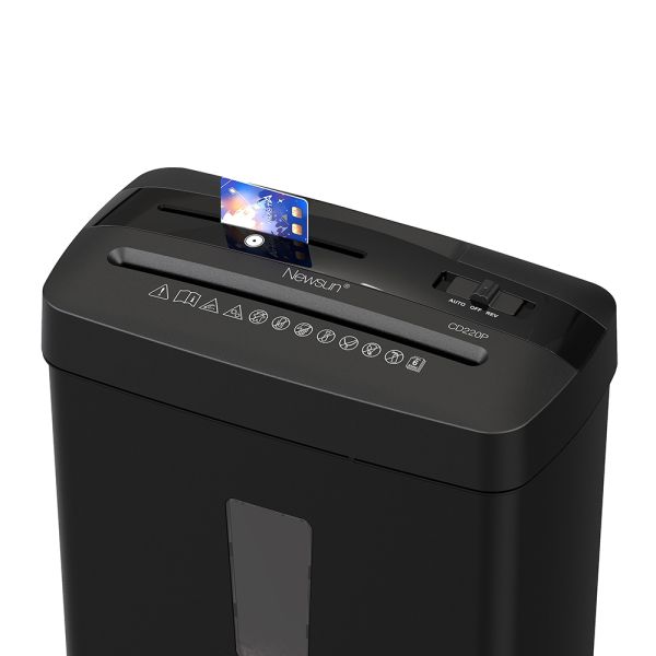 P4 6 Sheets Cross Cut Paper Shredder 13 Liter Bin Lift Head with Engraved Handle,CD,Credit Card,Lift Head,Hot Selling