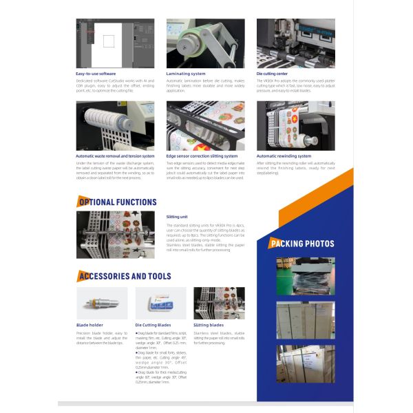 Digital Label Die Cutting Machine Roll Label Finisher  VR30XPro
