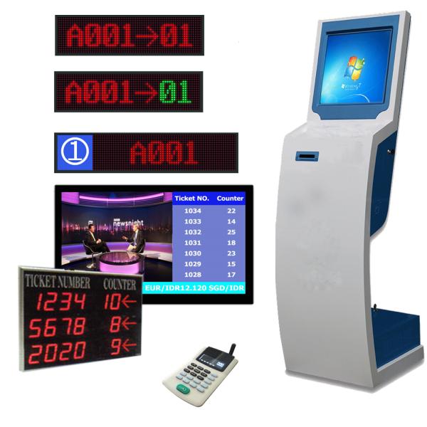 Automatic 19 inch IR Touch Screen Queue System Ticket Dispenser