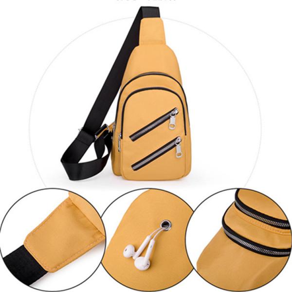 9.7'' Multi Pocket Crossbody Sling Bag Oxford Cloth One Shoulder Sling Bag USB