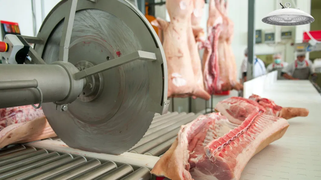 NSF CE UFO LED High Bay Light 200 Вт гладкое тело -противопылевой дизайн Легкая чистка Супермаркет Холодный цепь склад