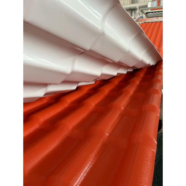ASA Coating Colonial Tejas PVC UPVC roofing sheets Building Material Outdoor Rooftop Spanish PVC Wave Synthetic Resin Tiles