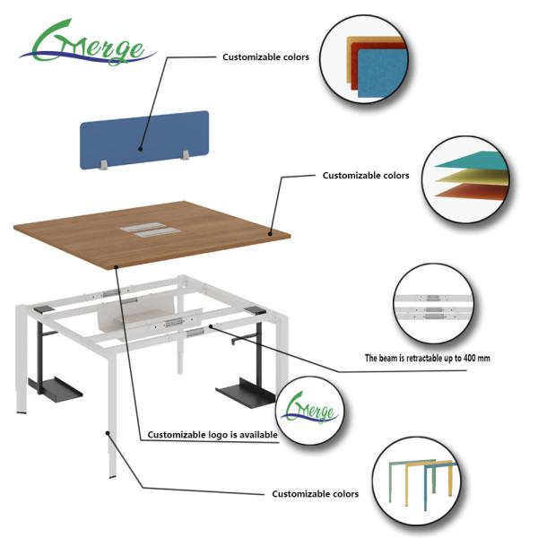 Functional Storage Wood Space Office Workstation of Open for Productivity