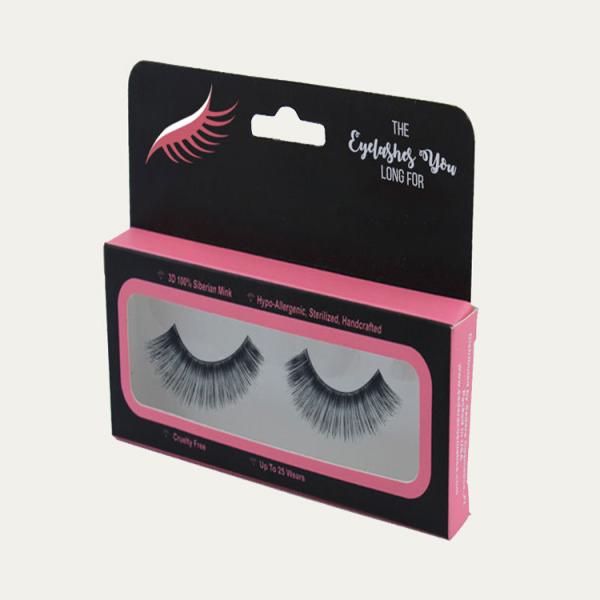 Dongguan factory direct selling faux eyelash box  Mink 3D false eyelash gift box
