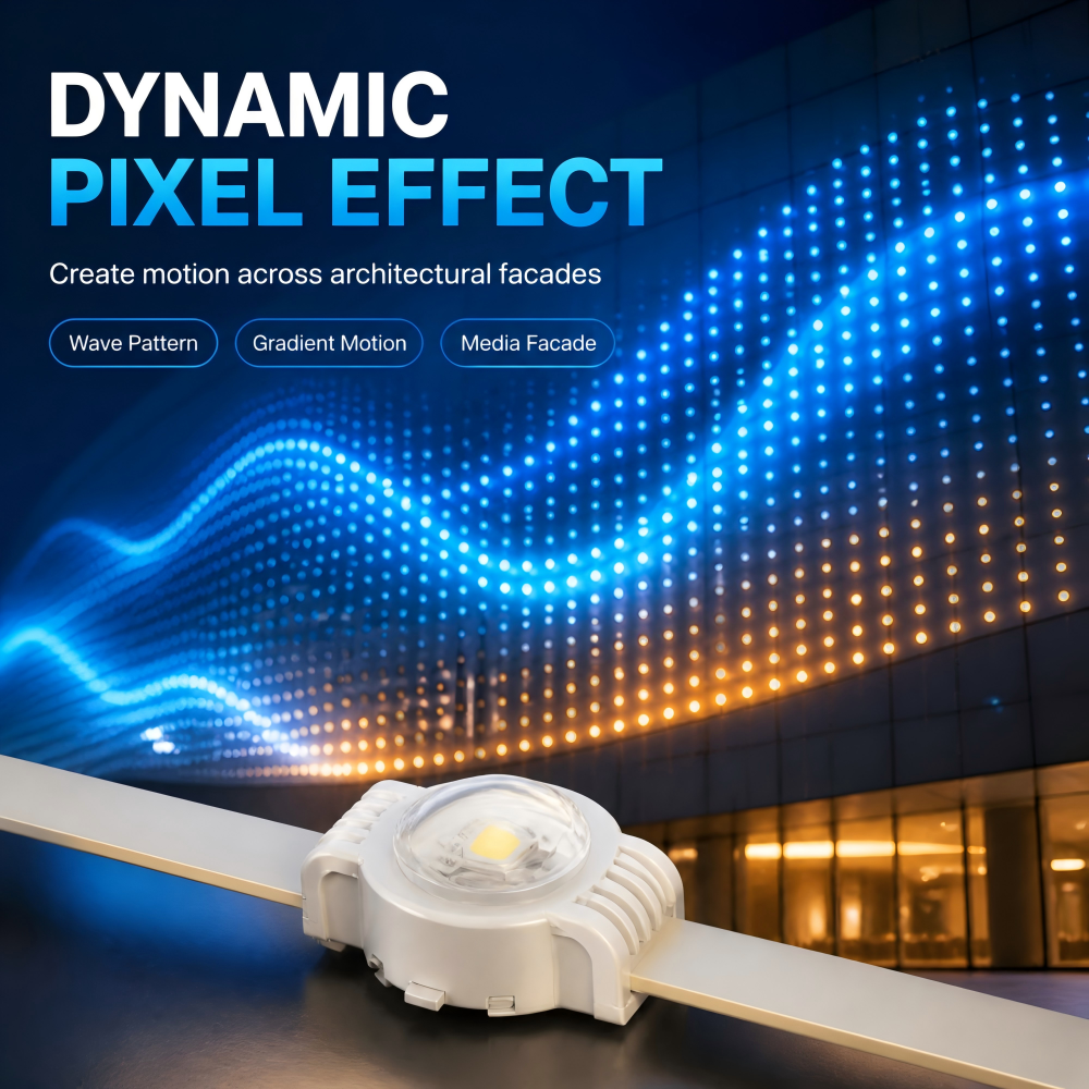 DC5V RGB LED Pixel Lights Waterproof Rating For Building Facade Lighting