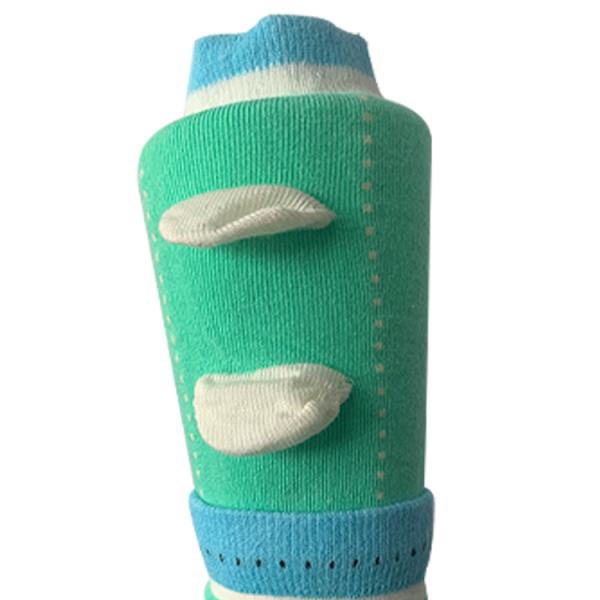 Modern Combed Cotton 3D Ears Double Ribbed Socks for Kids Design and Needle Detection