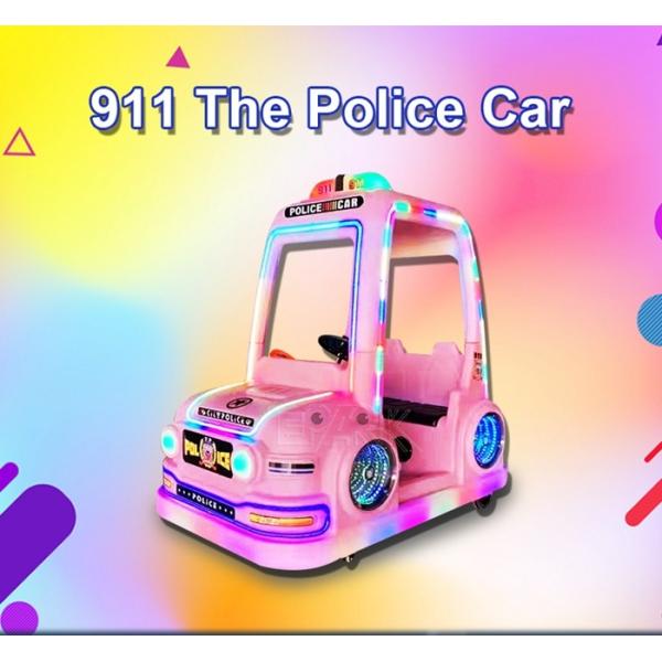 24V 350W 911 Police Bumper Car Coin Operated PP Material sturdy