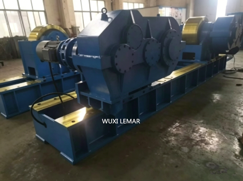 800Ton High Load Welding Roller Stand with Self-Adjusting 42CrMo Forged Steel Wheels for Large Cylinder Welding