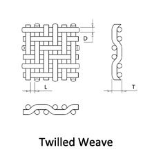 Plain / Intercrimp / Lock Stainless Steel Woven Wire Mesh For Corrosive And High Temperature Environments