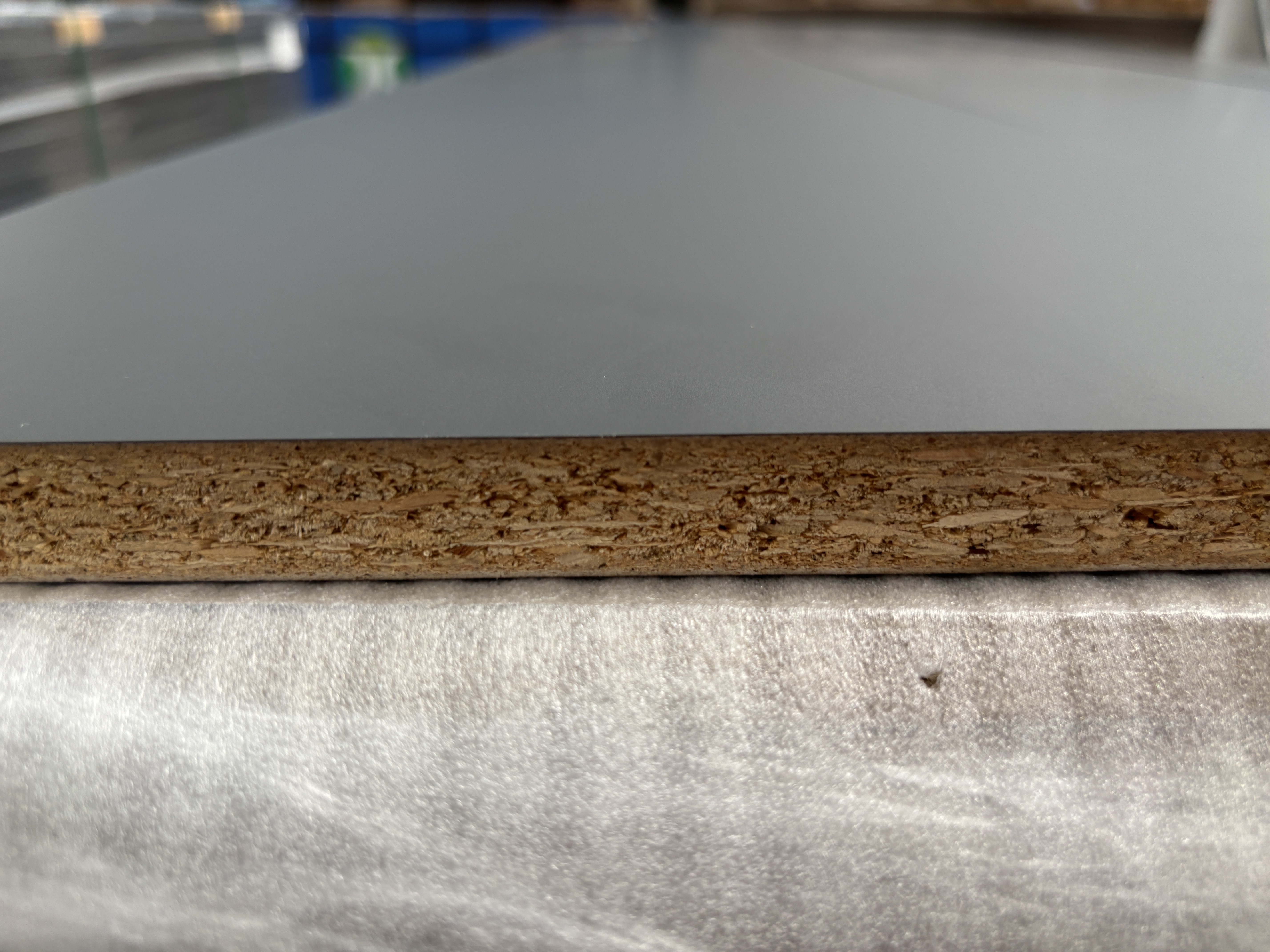 Eco-Friendly HENF 1220X2440MM PET Film-Laminated Particle Board for home interiors