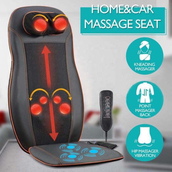 Remote Control Deep Tissue Back Massage Cushion , Lumbar Massage Chair Cushion