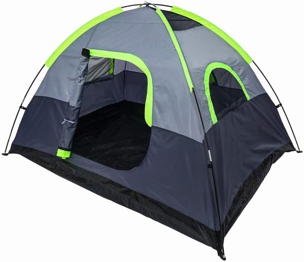 Portable PU1000mm 2 Room 2 Person Outdoor Tent For Camping