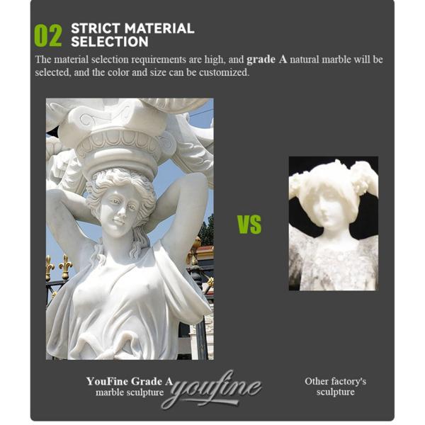Life Size Decor Life Size Carved Woman Figure Sculpture Lamp Indoor Lighting Marble Statues