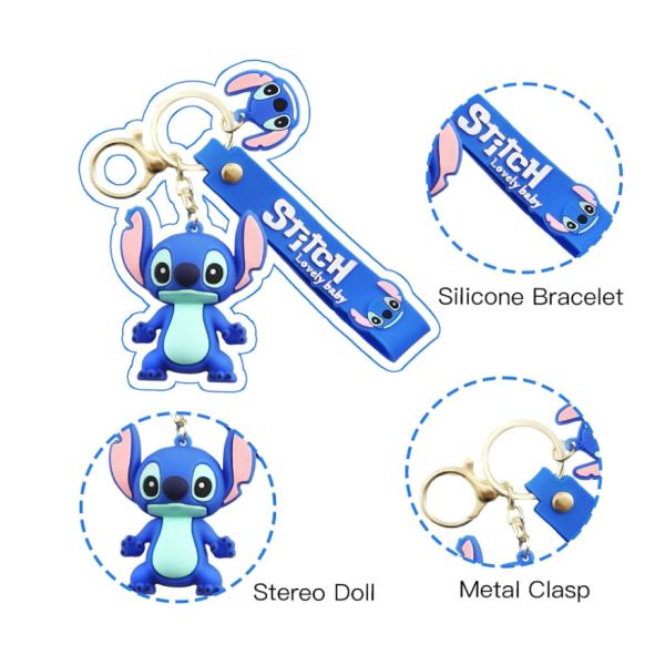 3D Soft Silicone Rubber Anime PVC Keychain Holder Personalized Full 3D BPA Free