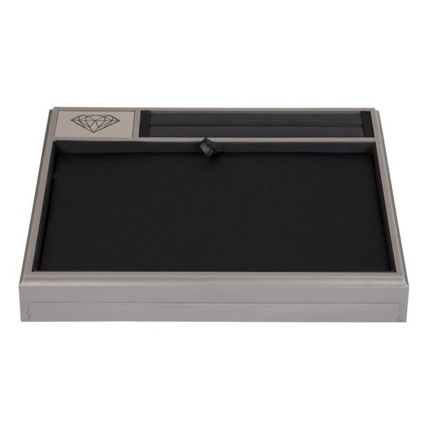 colar de Tray Stand Wear Resistant For da caixa de exposição da joia de 27 * de 4 * 20cm
