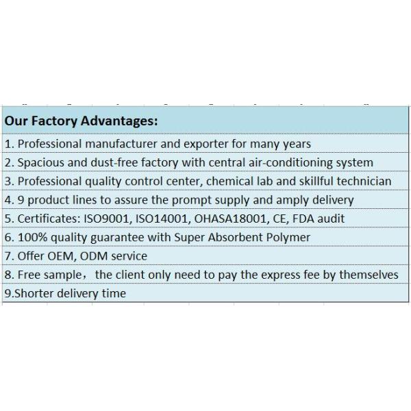 Вещество-поглотитель не токсических устранимых Невборн устранимых пеленок хороший с мягким верхним листом
