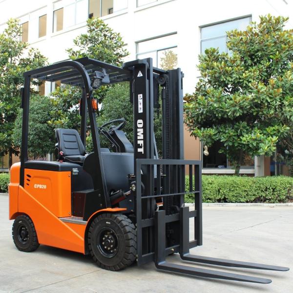 CPD20 Electric Forklift Truck with 3m Two Stage Full Free Mast Duplex Full Free Mast