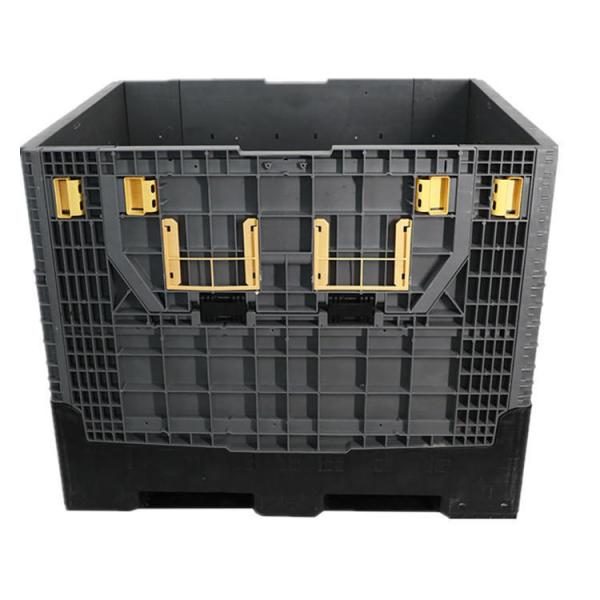 Foldable Galvanized Mesh Pallet Box Container with 1T Dynamic Load Capacity by HUADING