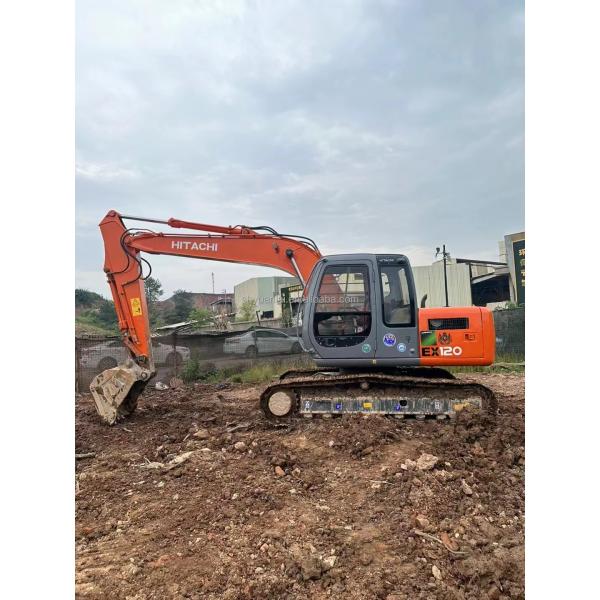 Une excavatrice d'occasion japonaise d'origine utilisée Hitachi 12 tonnes Hitachi 120 à vendre