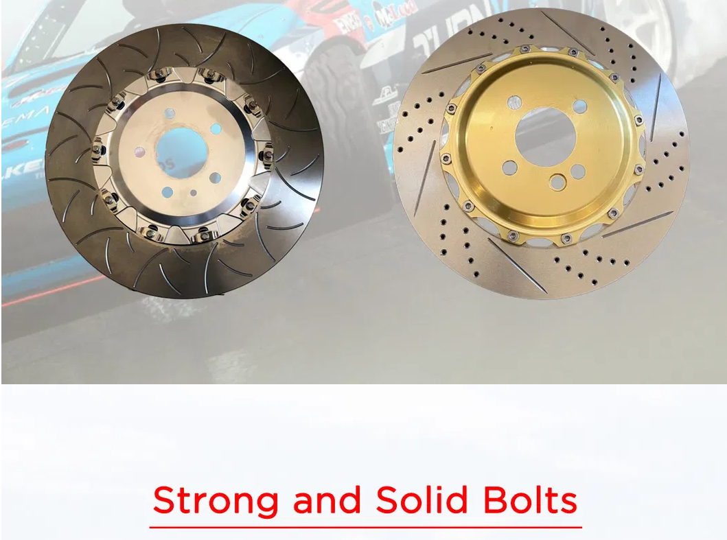 Preminum Quality Floating Brake Rotor Floating Disc for BMW X5 X6 Aluminum Hub Coating 360mm Floating Rotors 2-Piece Brake Disc Caliper For Alfa Romeo Giulia Car Wheel