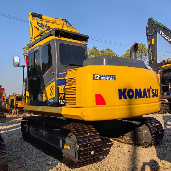 13000kg Pc130-7 Used Komatsu Excavators 13Ton Compact Excavator Diggers