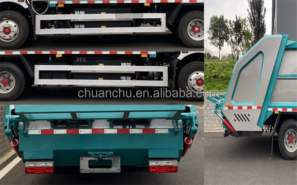 Dongfeng Compression Pure Electric Truck For Garbage Collection Eco Friendly