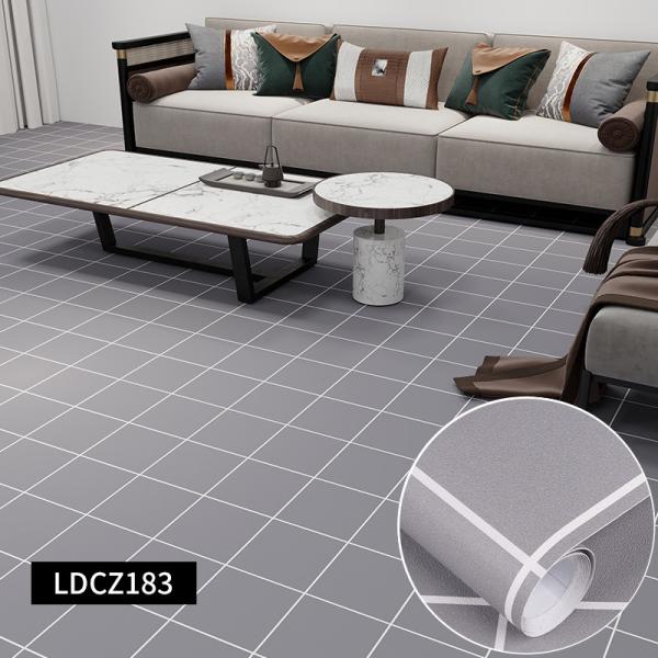 Water Proof Floor Tile Stickers OEM Vinyl Floor Sticker Tiles Thicken Flooring stickers