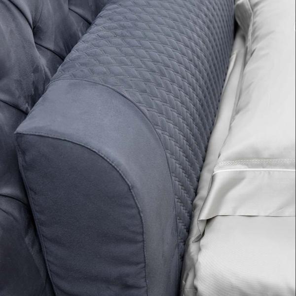 2.2m King Size Fabric Bed 3.46m Modern Bedroom Furniture Sets 59.0in